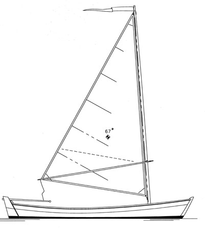 Bay Skiff 15 - Row/Sail - Boat Plans - Boat Designs