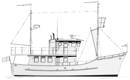C-Trawler 52 - Power Cruiser/Trawler - Boat Plans - Boat Designs