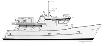 Offshore 58 Trawler - Power Cruiser/Trawler - Boat Plans ...