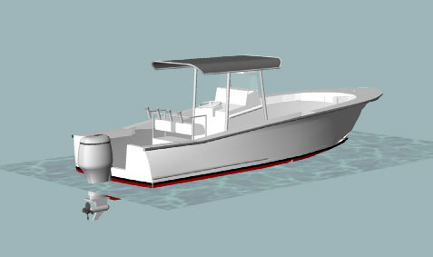 sportfish 24. power boat / convertible / center console